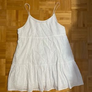White mini dress